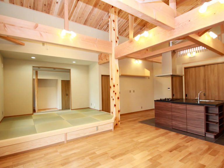 奈良で和風の平屋を建てるならバルジ建築設計室のオリジナルキッチン